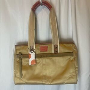 Vintage Coach Nylon Hampton Tote Bag Purse